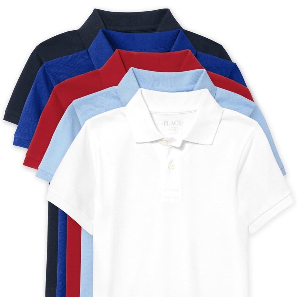 Children’s Place Set of 5 uniform polos NWT